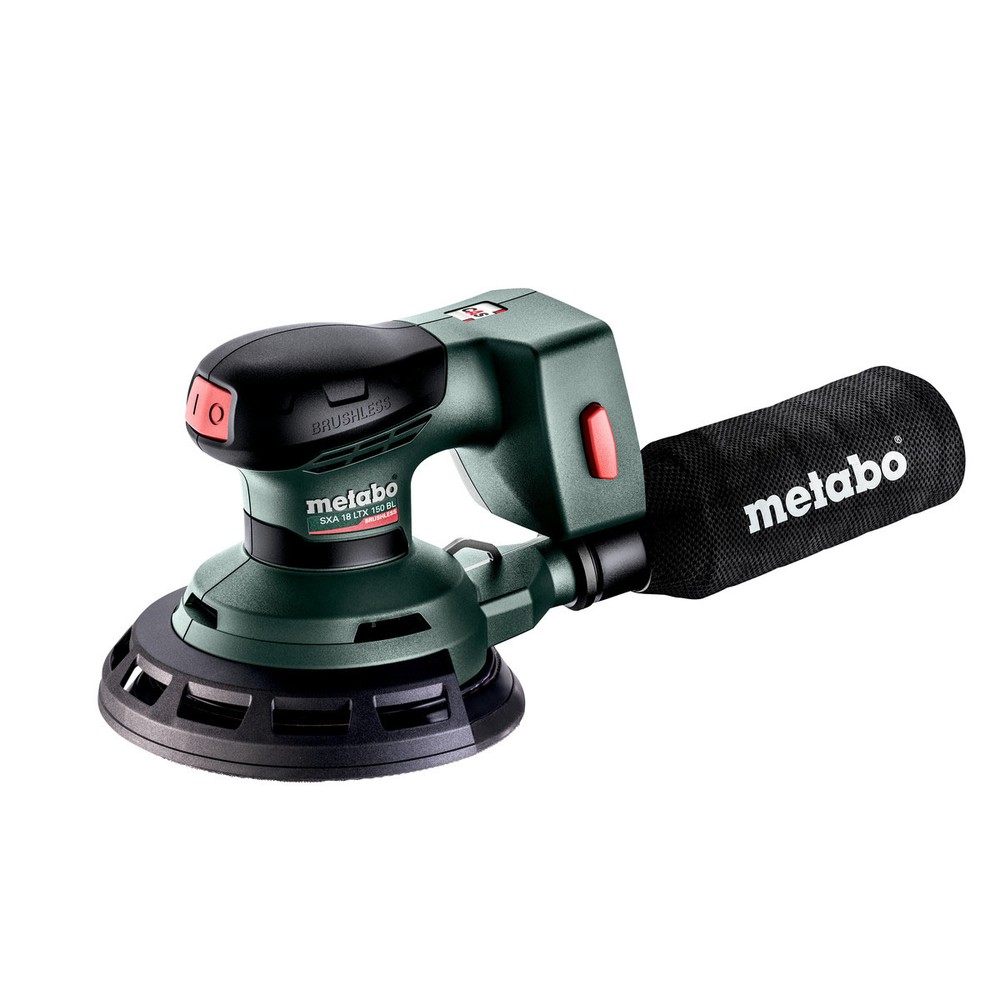 Metabo SXA 18 LTX 150 BL 18V Cordless Brushless 150mm Random Orbital Sander With 25 Piece Sanding Discs  MetaBox