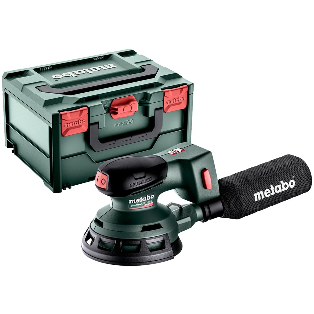 Metabo PowerMaxx SXA 12-125 BL 12V Cordless Brushless Random Orbital Sander in metaBOX - 602035840
