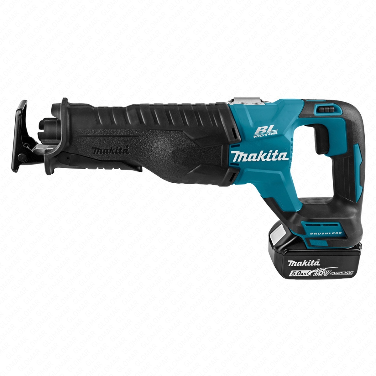 Makita DJR187RTE 18V LXT Cordless Brushless Reciprocating Saw With 2 x 5.0Ah Batteries, Charger  Carry Case