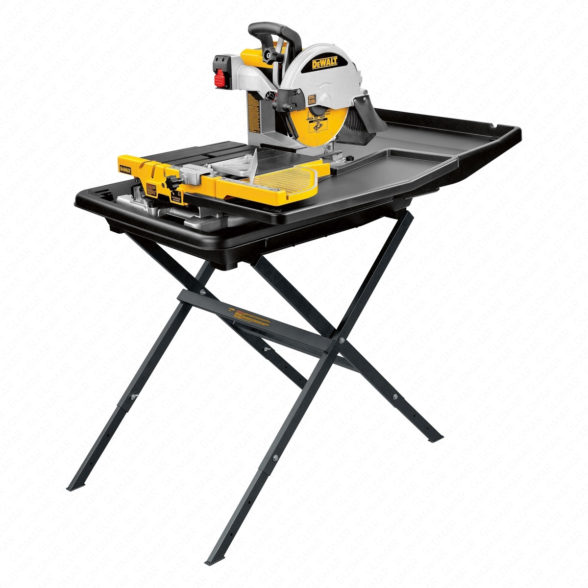 DeWalt D24000 250mm Corded 1600W Wet Tile Saw 240V With Slide Table  Leg Stand