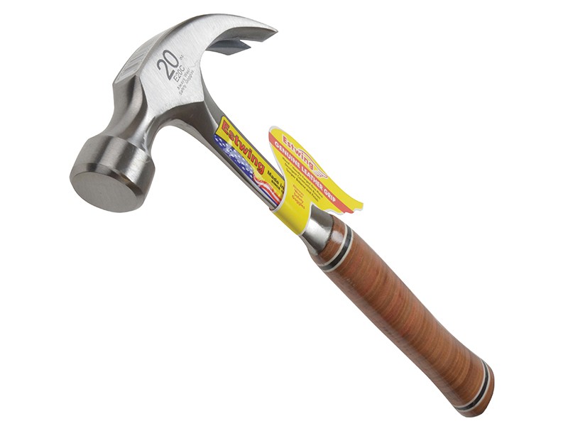 Estwing E20C Curved Claw Hammer - Leather Grip 560g 20oz  E20C