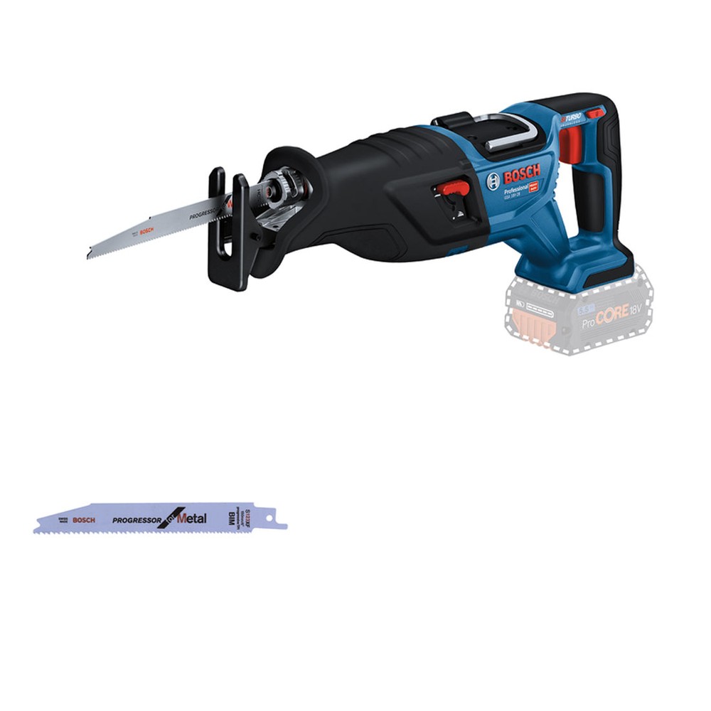 Bosch Professional GSA 18V-28 BITURBO Brushless Reciprocating Saw Inc 2x 5.5Ah Batts