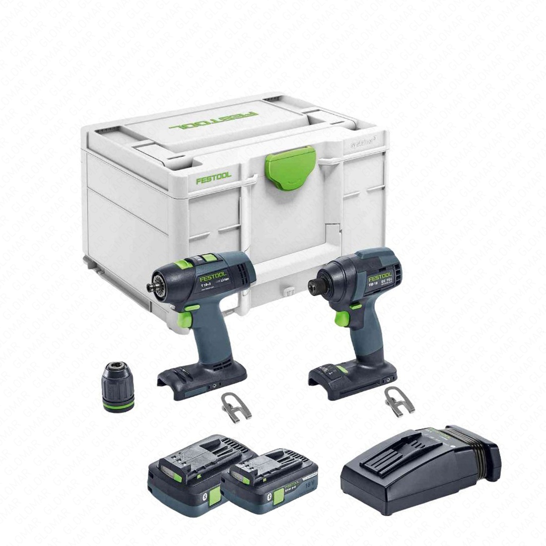 Festool 577245 TID 18 HPC 4,0 I-Set T18 Screwdriver & Drill Twin Set