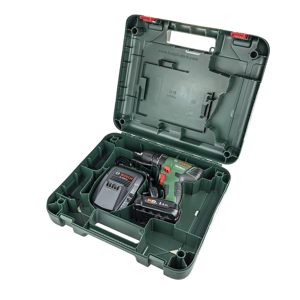 Bosch Green PSB 1800 LI-2 18v Cordless Two-Speed Combi Hammer Drill Inc 1x 1.5Ah Battery 06039A3370