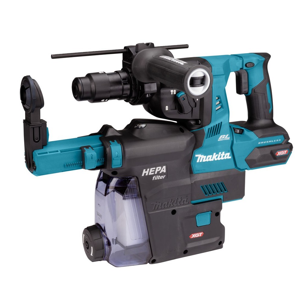 Makita HR004GD102 40v Max XGT Brushless SDS+ Plus Rotary Hammer 28mm Inc 1x 2.5Ah Batt & DX14 Dust Box
