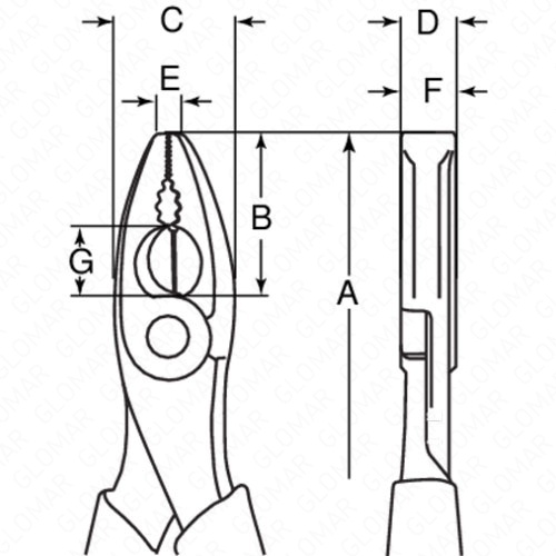 Bahco 2678G-160 Combination Pliers 160mm