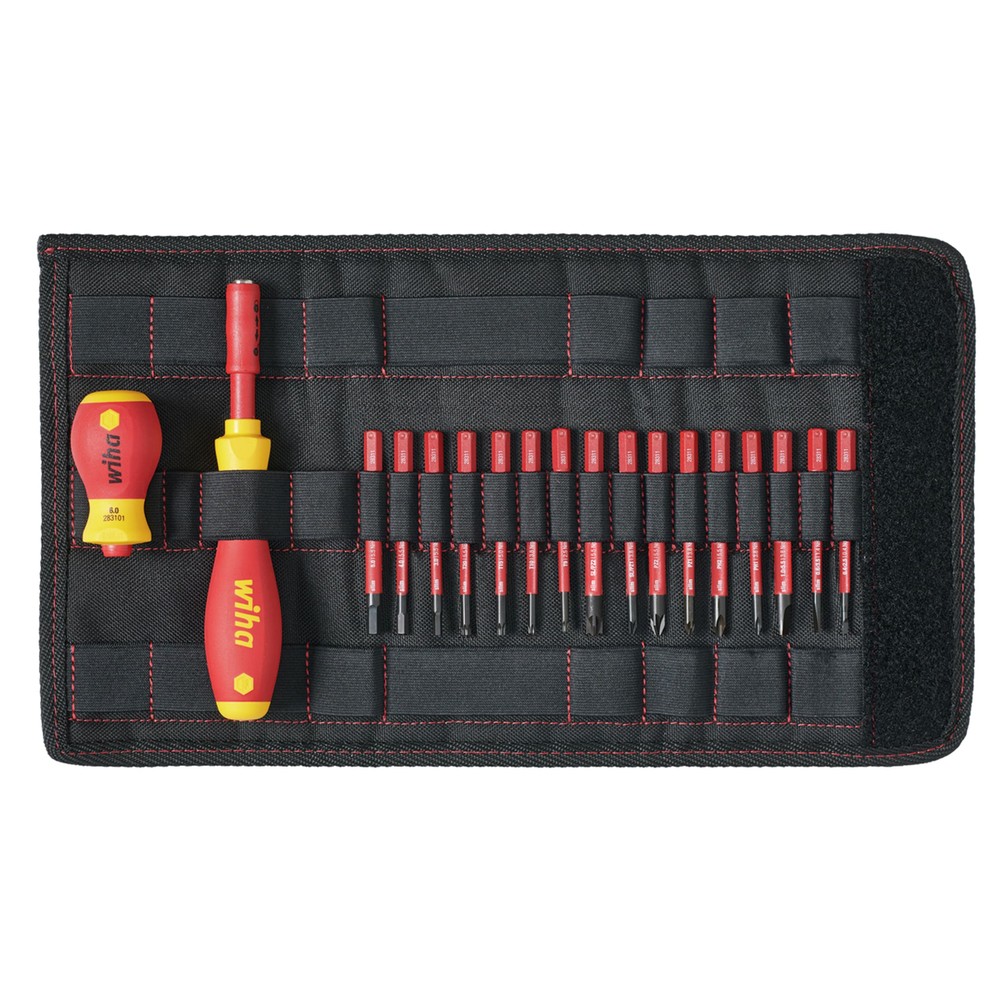 Wiha WHA41231 SoftFinish electric slimVario 19 Piece Screwdriver Set