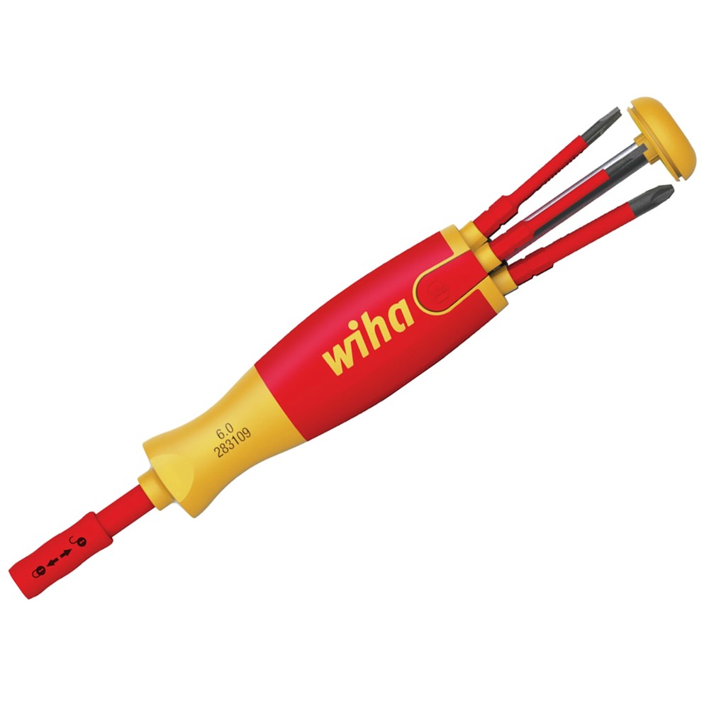 Wiha WHA41235 LiftUp electric Bit Magazine SLPZPZS 6 Piece Screwdriver Set