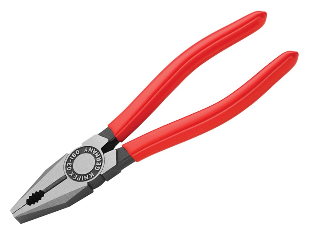 Knipex Combination Pliers PVC Grip 180mm  03 01 180 SB
