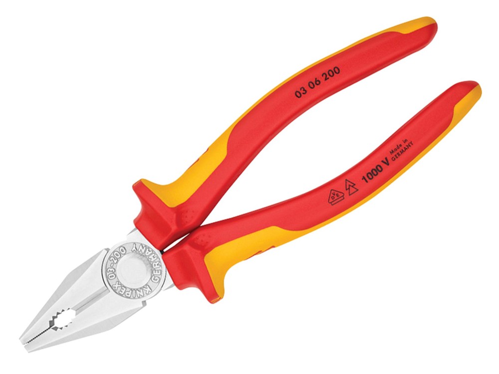 Knipex VDE Combination Pliers 200mm  03 06 200 SB