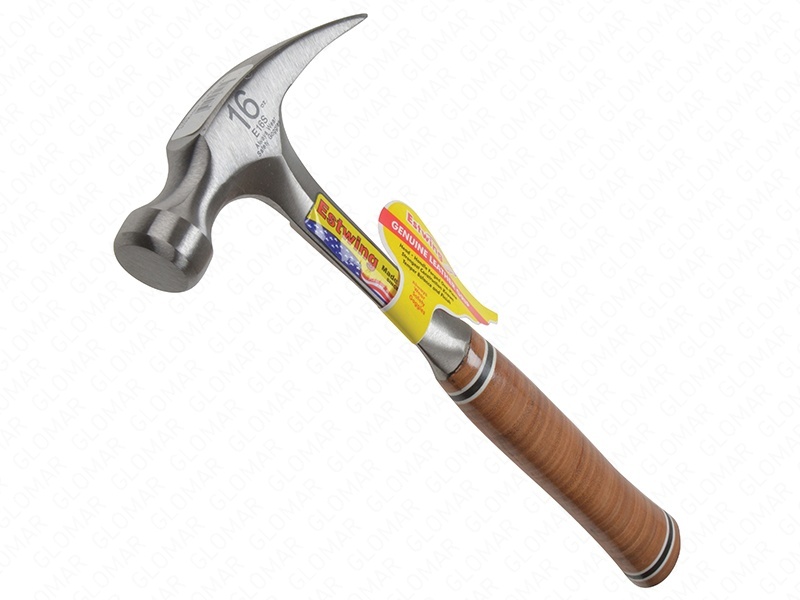 Estwing E16S Straight Claw Hammer - Leather Grip 450g 16oz  E16S