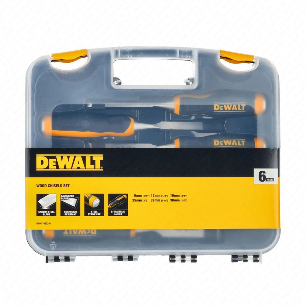 Dewalt 6 Piece Wood Chisel Set DWHT16852-9